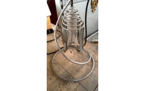 TAFELLAMP DESIGN GRIJS METAAL