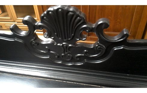 DRESSOIR ZWART STIJL LOUIS XV 4 DEUREN 5L