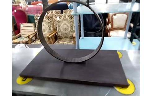 CONSOLE METAL ET VERRE