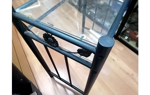 CONSOLE VERRE TUBES VERTS