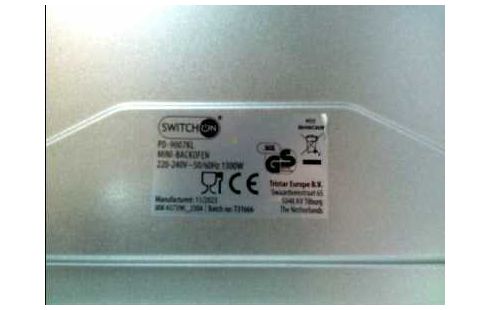 MINI BACKOFEN SWITCH ON PD-9007KL