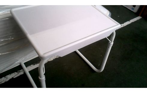 TISCH, , BETT WEISS METALL PVC KLAPPBAR
