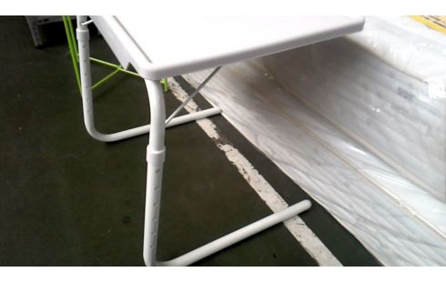 TISCH, , BETT WEISS METALL PVC KLAPPBAR