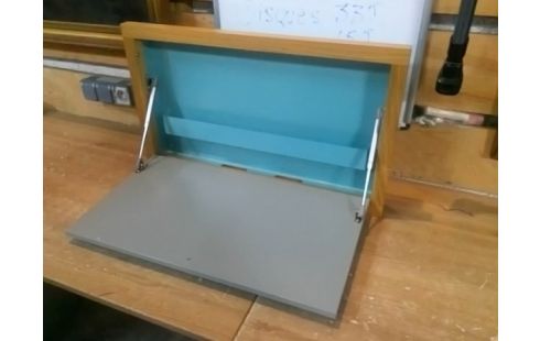 BUREAU MURAL DEPLIANT METAL BOIS