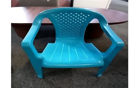 CHAISE ENFANT PVC BLEUE