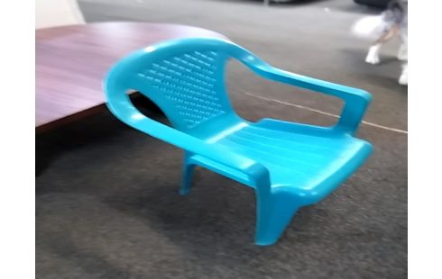 CHAISE ENFANT PVC BLEUE