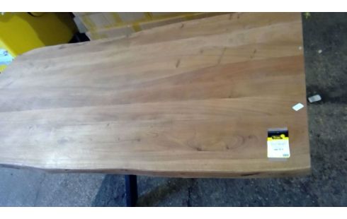 TABLE RECTANG. 200CM BOIS EXO + PIED METAL