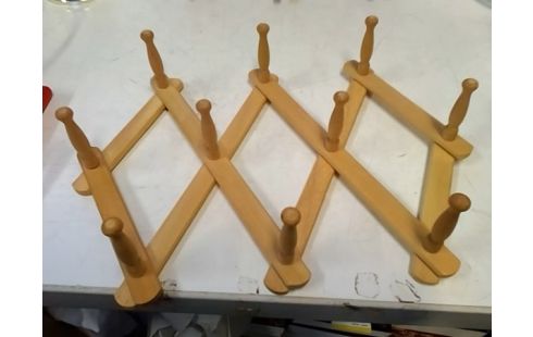 PORTE MANTEAU BOIS ACCORDEON