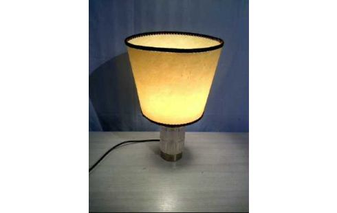 TISCHLAMPE 70ER JAHRE STIL GLAS/METALL