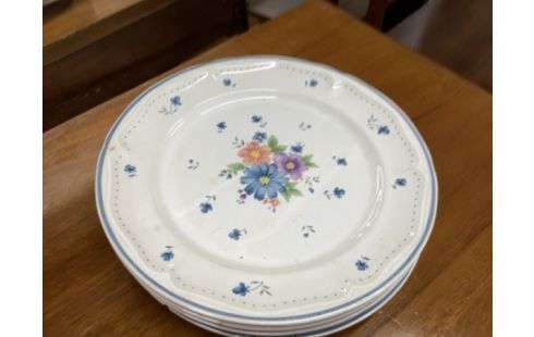 ASSIETTE PROVINCIAL BLEUE lot de 4