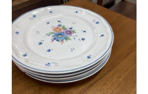 ASSIETTE PROVINCIAL BLEUE lot de 4