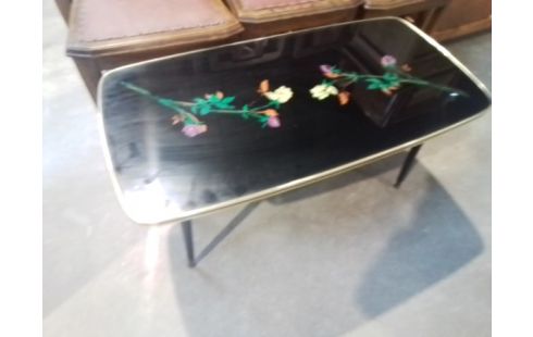 TABLE BASSE VINTAGE NOIRE