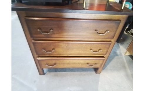 COMMODE CHÊNE 3V TIROIRS