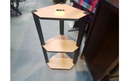 ETAGERE D ANGLE DECOR BOIS ET PVC