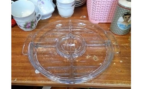 PLATEAU APERITIF VERRE