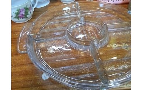 PLATEAU APERITIF VERRE