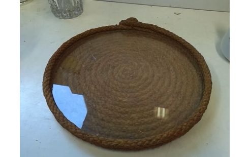 PLATEAU CORDE AVEC VERRE