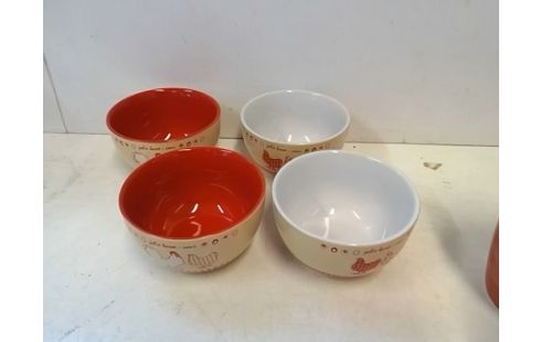 LOT DE 4 BOLS PMS POULES