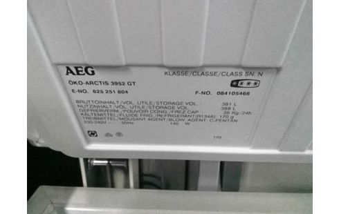 CONGELATEUR COFFRE AEG 359L