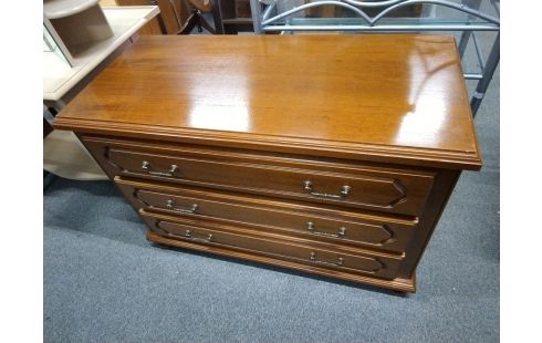 COMMODE 3 TIROIRS TEINTE CHENE