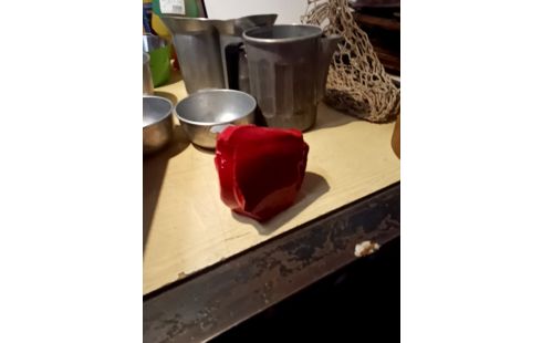 DECORATION VERRE ROUGE