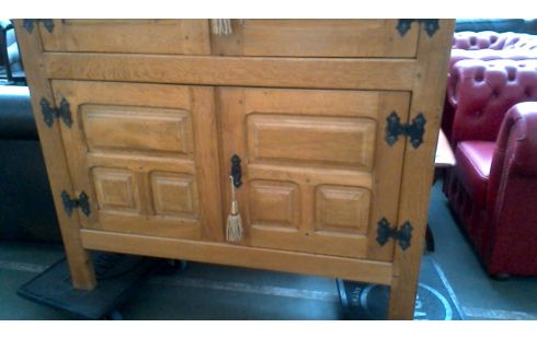 ARMARIO., , BAR RÚSTICO MACIZO ROBLE 4 PUERTAS