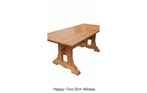 MESA DE COMEDOR MONASTERIO ESTILO RÚSTICO MACIZO ROBLE