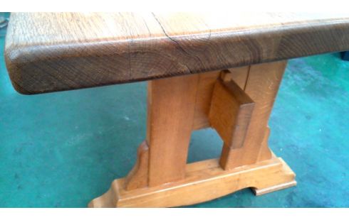 MESA DE COMEDOR MONASTERIO ESTILO RÚSTICO MACIZO ROBLE