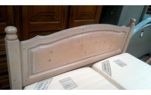 LIT 160X200 PIN CERUSE MET, , MATELAS