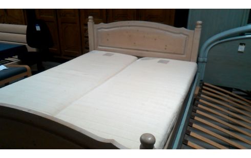 LIT 160X200 PIN CERUSE MET, , MATELAS