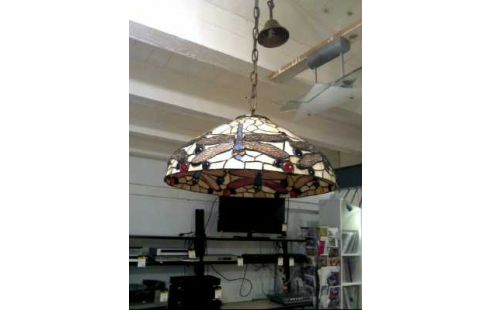 DECKENL. TIFFANY STIL 1-FLAMMIG <LIBELLE>