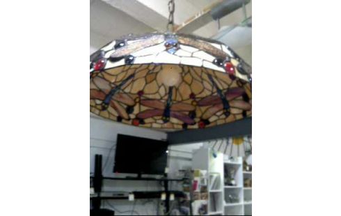 DECKENL. TIFFANY STIL 1-FLAMMIG <LIBELLE>