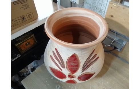 POTICHE TERRE CUITE TGM