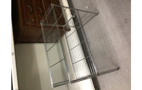 ETAGERE VERRE CHROME