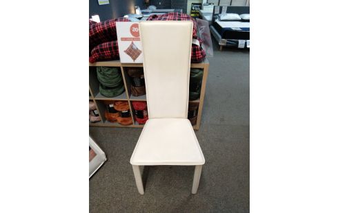 CHAISE MODERNE CUIR CREME