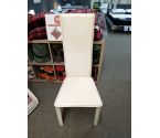 CHAISE MODERNE CUIR CREME