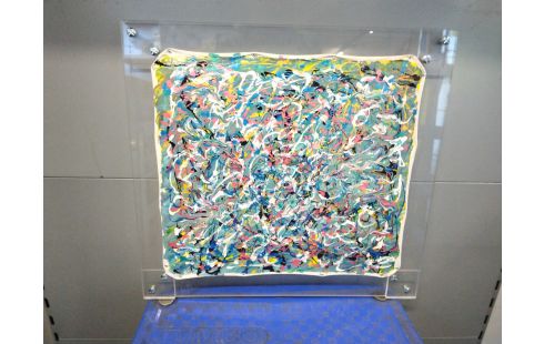 HUILE SUR TOILE ABSTRAIT CHAPI