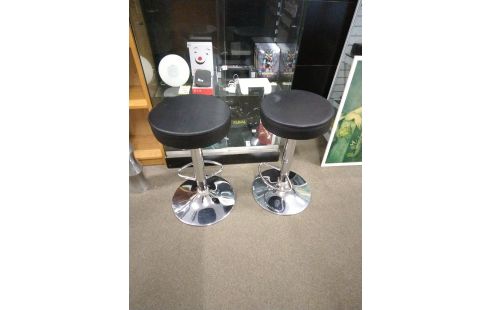 TABOURET DE BAR ASSISE NOIRE