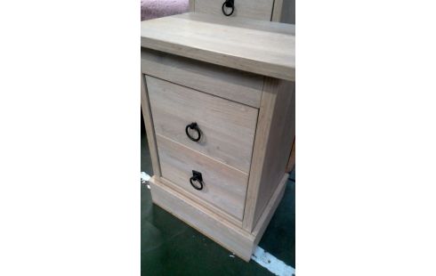 NACHTTISCH DAS STÜCK 2 SCHUBLADEN, , HOLZ LOOK