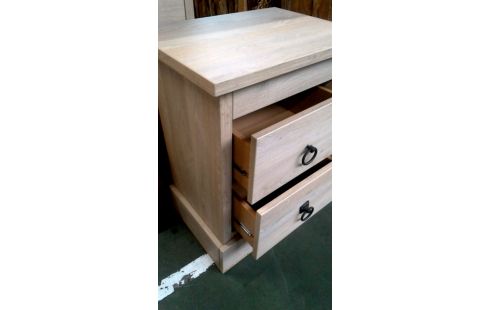 NACHTTISCH DAS STÜCK 2 SCHUBLADEN, , HOLZ LOOK
