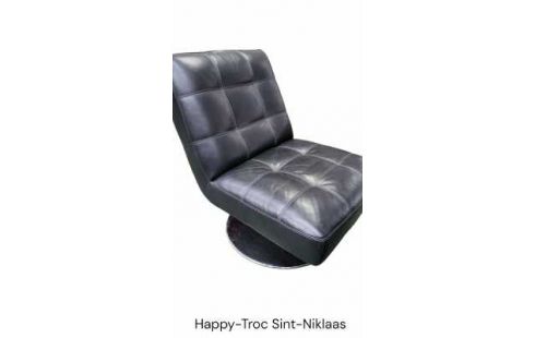 FAUTEUIL 1 PLACE NOIR CUIR