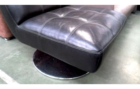 FAUTEUIL 1 PLACE NOIR CUIR