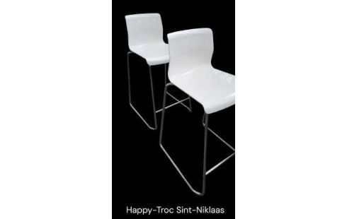 BARHOCKER IKEA DAS STÜCK CHROM WEISS PVC