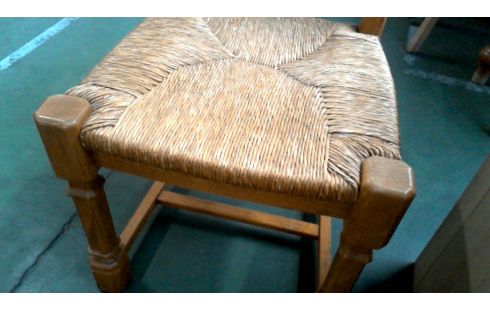 4 SILLAS MACIZO RÚSTICO ROBLE SILLA DE PAJA
