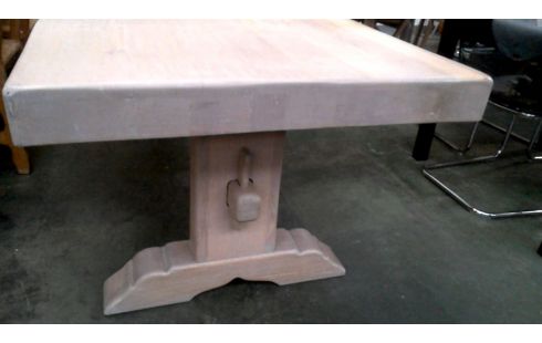 MESA DE COMEDOR RÚSTICO MACIZO ROBLE