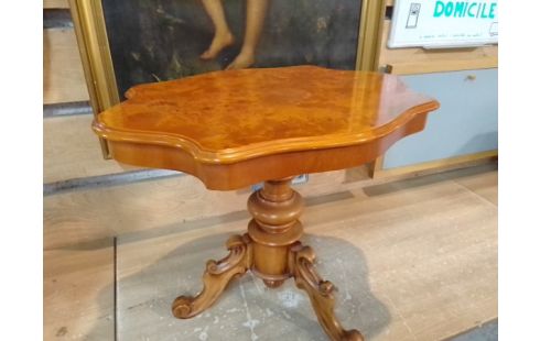 TABLE BASSE GUÉRIDON BOIS