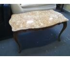 TABLE BASSE STYLE LOUIS XV AVEC MARBRE