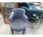 FAUTEUIL VELOURS GRIS VAUZELLE