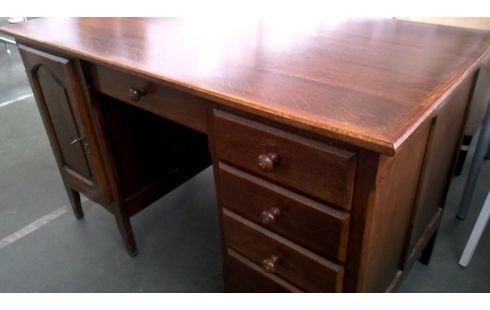 SCHREIBTISCH EICHE 1 TÜR 5 SCHUBLADEN