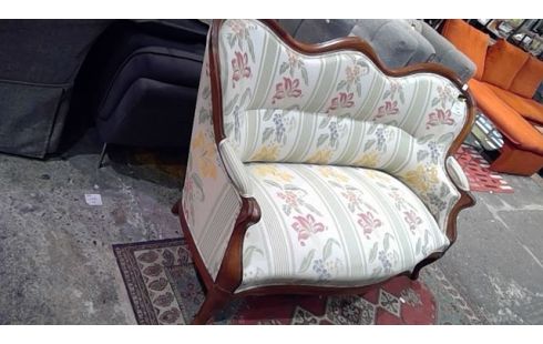 CANAPE ANCIEN TISSU FLEURI